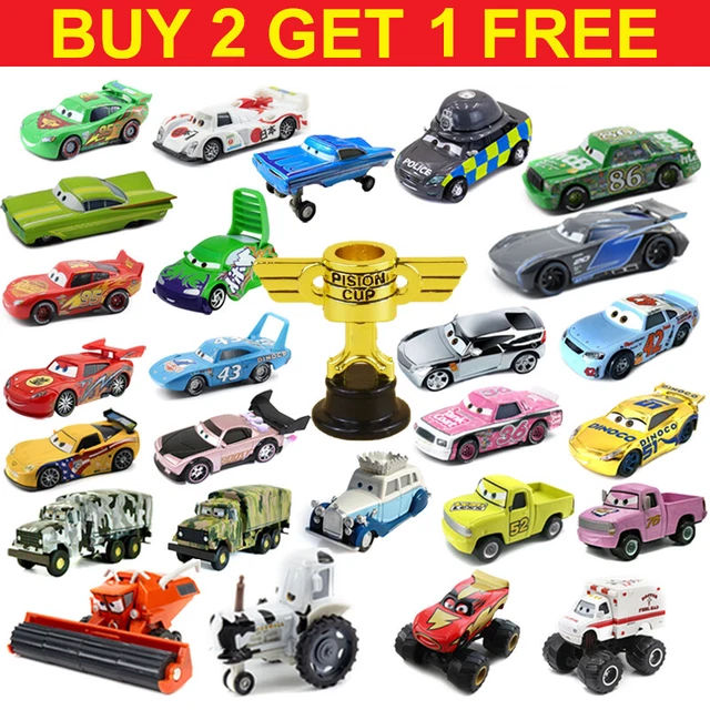 Disney Pixar Cars Diecast McQueen 1:55 Movie Toy Metal Model Kids Gift New 2023