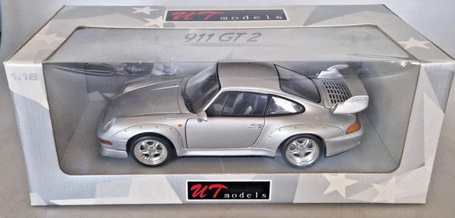 Diecast model cars Porsche 993 GT2 1/18 Ut Models GT2 titanium grey jantes a deport