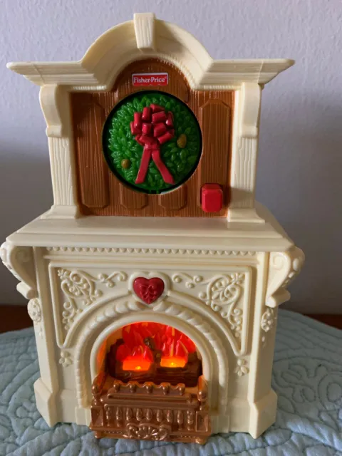 Fisher Price Loving Family Dollhouse Seasonal Room Fireplace   Lights/Music