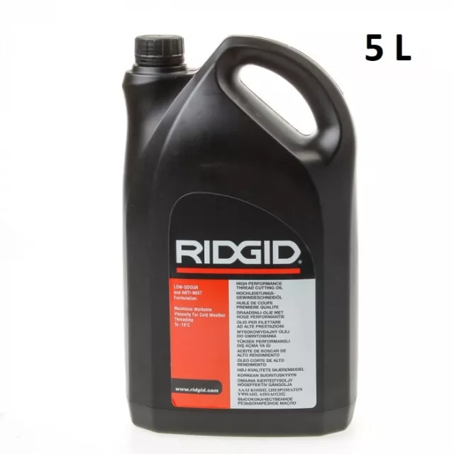 Ridgid Olio Da Taglio Per Filettatura 5 Lt Alte Prestazioni Acciao E Inox 11931