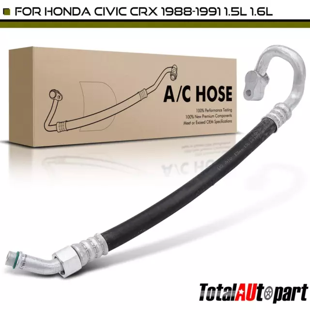 A/C Suction Line Hose for Honda CRX Civic 88-91 1.5L Compressor to Evaporator