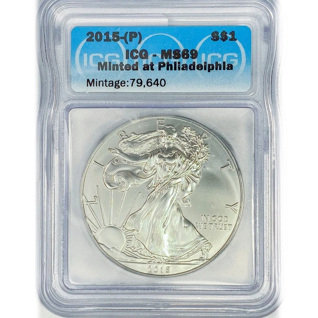 2015-(P) American Silver Eagle Coin ICG MS69
