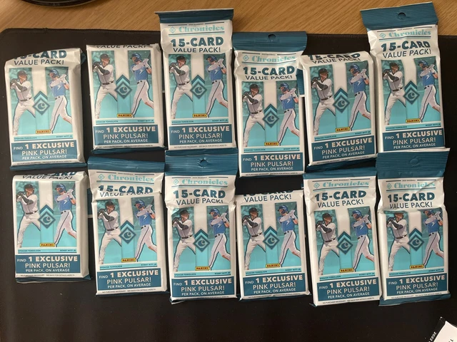 2022 Panini Chronicles MLB Value Baseball Confezioni Pulsar Rosa Lotto di 12 Confezioni