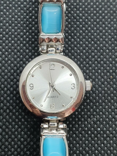 Montre Fantaisie Femme Yoya Strass Métal Blanc - Cadran Blanc, Quartz | Occasion