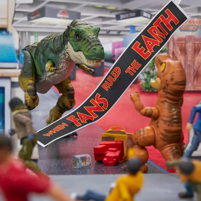 SDCC 2025 MATTEL Jurassic World Hammond Collection T Rex Convention sdcc-2025-mattel-jurassic-world-hammond-collection-t-rex-convention