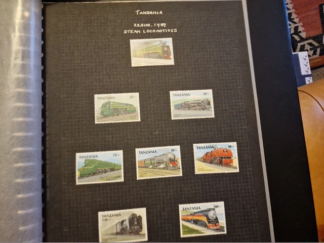 Tanzania 1989 Sg 668-675 Steam Locomotives Mnh