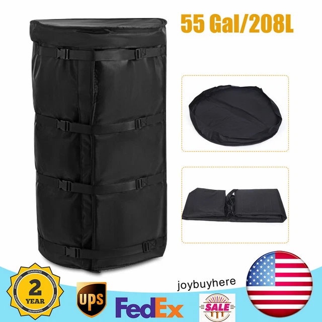 55 Gallon Drum Heating Blanket-Barrel Heater Power blanket Pail Adjustment 110V