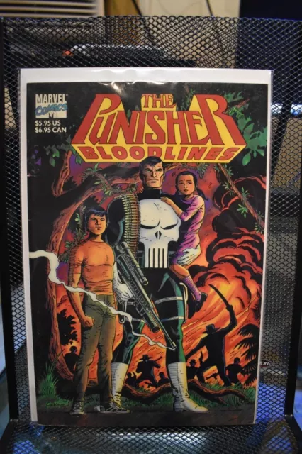 The Punisher Bloodlines Marvel Graphic Novel 1991 Frank Castle Cockrum Cover