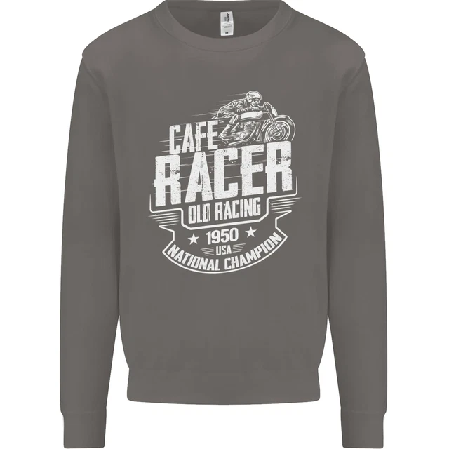Felpa da uomo moto Cafe Racer Old Racing Biker 3