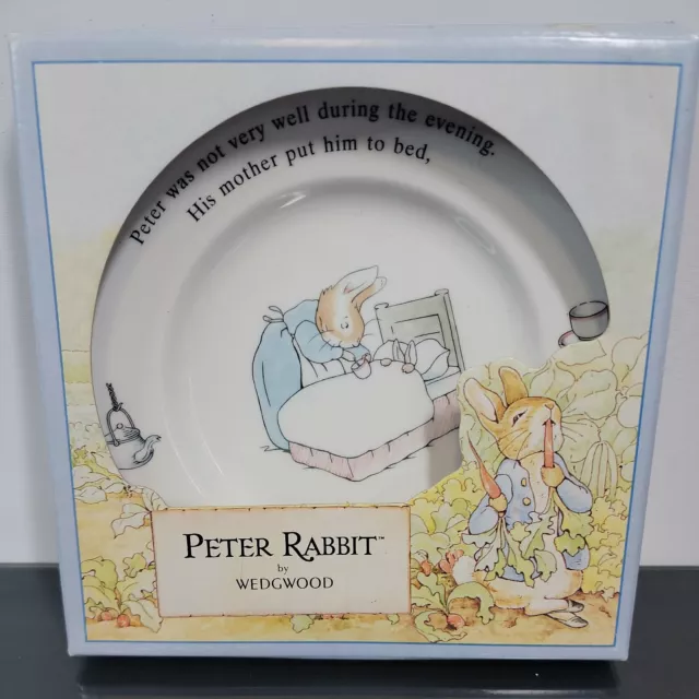 1992 BEATRIX POTTER WEDGWOOD PETER RABBIT PLACA F. WARNE Inglaterra 7"