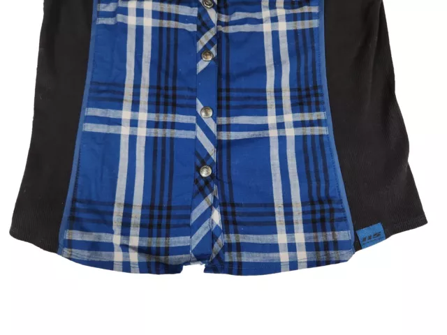 HARLEY DAVIDSON 115TH Anniversary Womens Plaid Short Sleeve Shirt Blue ...