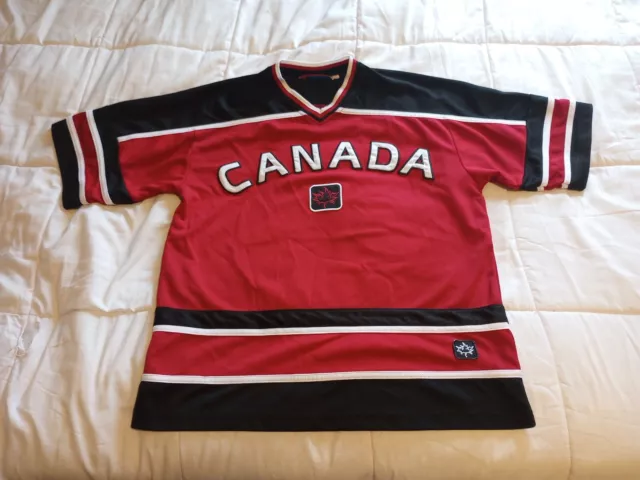NWT-LG BRAD MARCHAND RED TEAM CANADA LICENSED IIHF NIKE HOCKEY