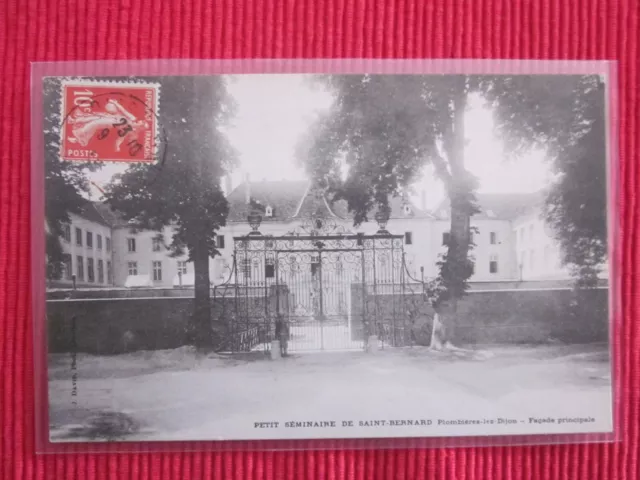 CPA ECRITE TIMBRE PETIT SEMINAIRE DE SAINT BERNARD Plombières Lez Dijon 21