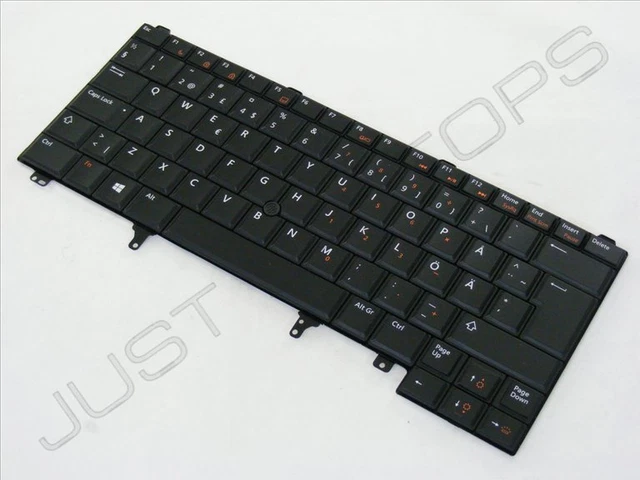 Fin Keyboard DELL LATITUDE E5420 E5430 Swedish Finnish Keyboard Tangentbord Windows ...