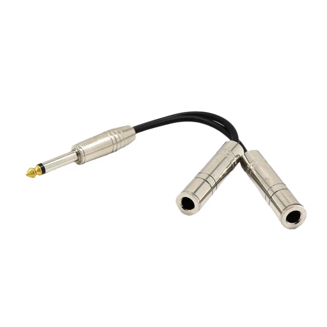 Câble Audio Jack 6,35 Mm à 6,35 Mm pour Table de Mixage, Guitare électrique,