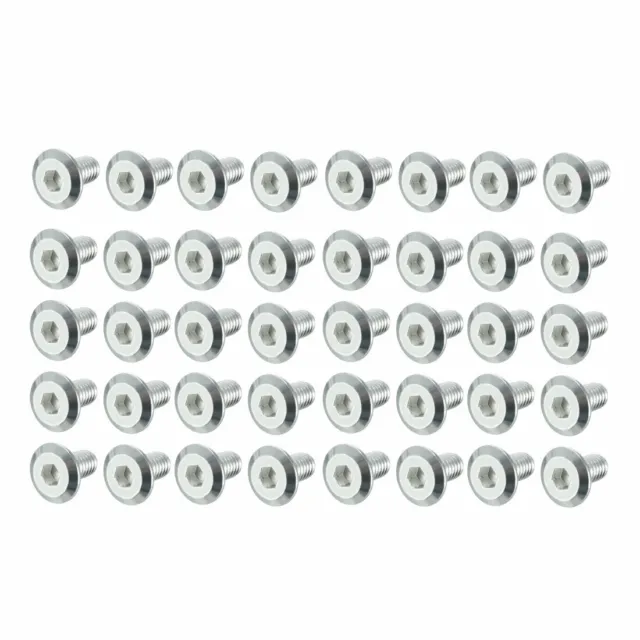 M6x10mm vis tête Hex Vis Zingué Fixation Meuble 40pc