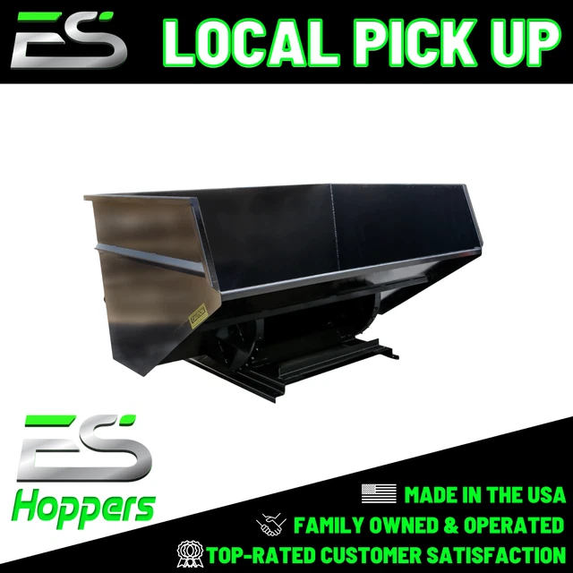 5 YD Heavy Duty-WRIGHT SELF DUMPING HOPPER-TRASH-RECYCLING HOPPER-LOCAL PICK UP