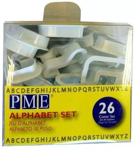 PME coupe-alphabet pour décoration sucrerie et gâteau, lot de 26 2