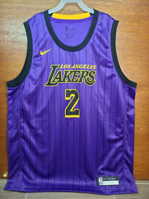 Nike Lonzo Ball Swingman Jersey City Edition Black Mamba #2 Lakers NBA Size  54