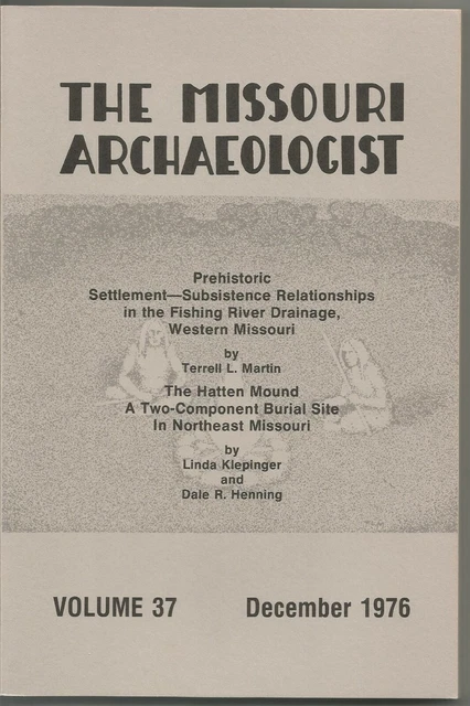 Archaeology Indian Book Paris, MO Kansas City, Missouri Fishing River V37c