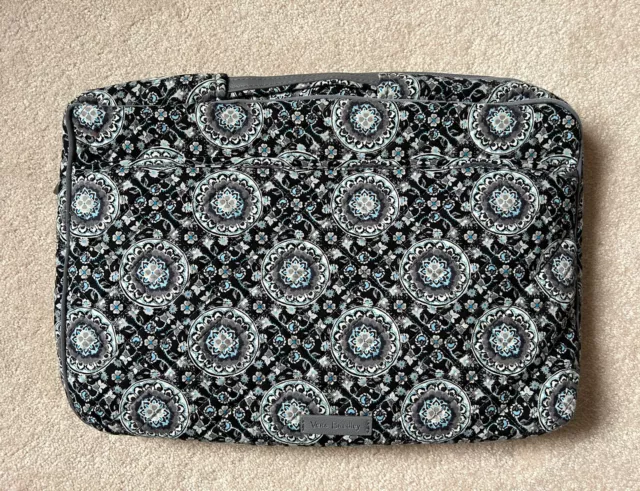 Vera Bradley Iconic Laptop Organizer in Charcoal Medallion