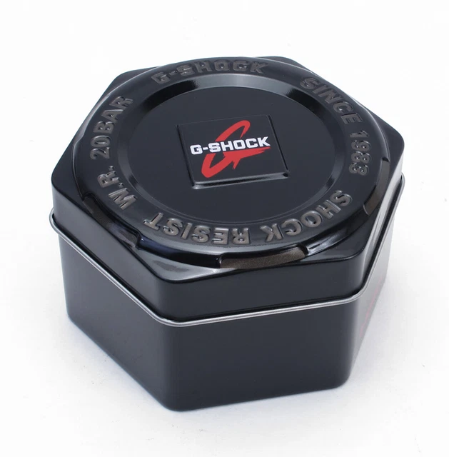 CASIO G SHOCK EMPTY Tin Metal Presentation Storage Box for Watch Warranty 8.85 PicClick