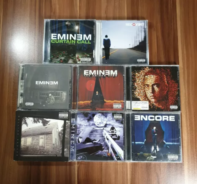 Eminem - 8 CD Alben - The Marshall Mathers LP 1 + 2 + Slim Shady LP + Eminem S..