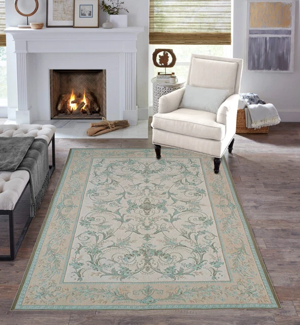 RUG DESIGNER 200 x 280cm Laura Ashley Baroque Malmaison Duck Egg
