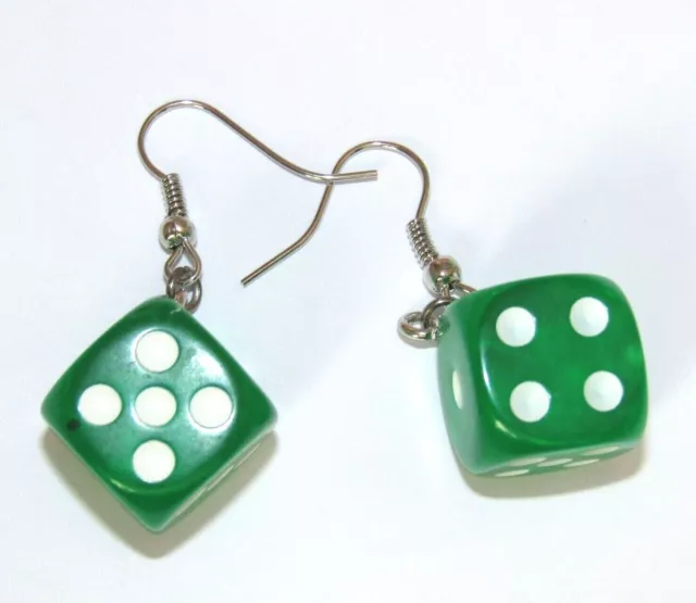 Choice of fab quirky DICE earrings novelty gift idea FAST UK Delivery