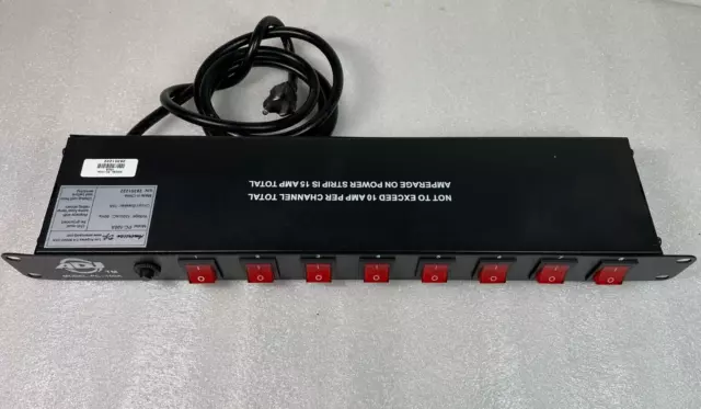 ADJ American DJ PC-100A 19 Inch Rack Light Power Distribution Center with On-Off