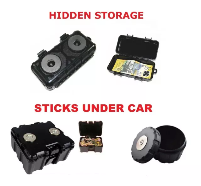 Large Magnetic Car Van Bike Stash Safe Hidden Storage Compartment Secret Box Uk