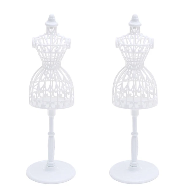6 Pcs Kleiderständer Für Puppen Mini-Kleiderform Mikrokleid Tragrahmen