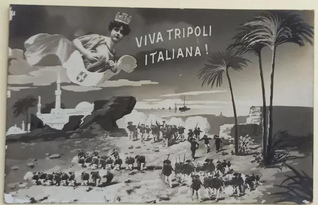 Cartolina  Viva Tripoli Italiana! - Vg 1911