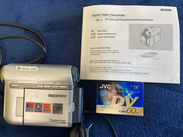 Samsung VP-D351 videocamera digitale nuove cassette