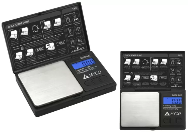 100g Mini Pocket Scale 0.01g Accuracy On Balance Mini MMZ-100 Weighing Scales