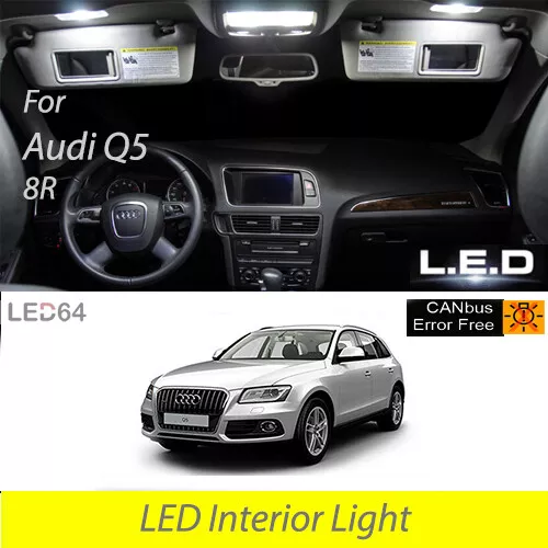 Kit 14 ampoules à LED éclairage intérieur habitacle blanc pour Audi Q5 8R