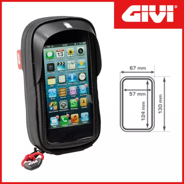 Custodia [Givi] S955B Per Smartphone/Gps/Navigatore Universale Per Moto/Scooter