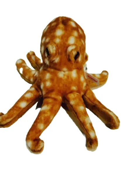 Juguete de felpa pulpo hecho a mano 11 pulgadas por Aurora World Inc. hecho en Indonesia