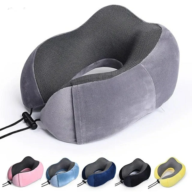 Memory Foam U-Shaped Travel Pillow Neck Support Head Rest Car Plane Cushion