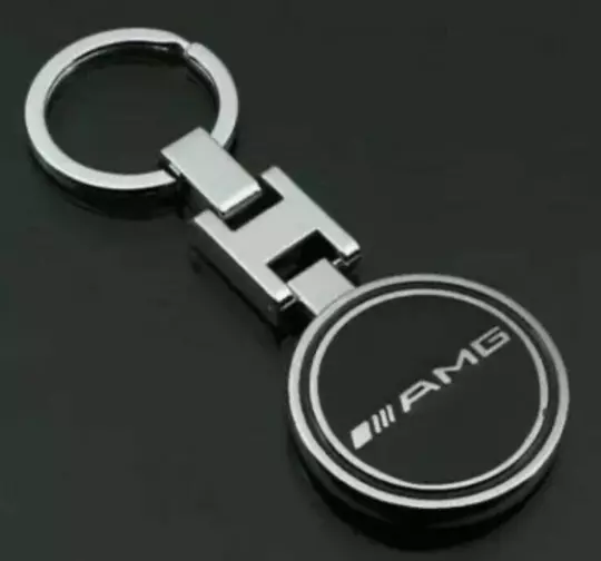 Mercedes Benz AMG Logo Schlüsselanhänger Metall - Textil