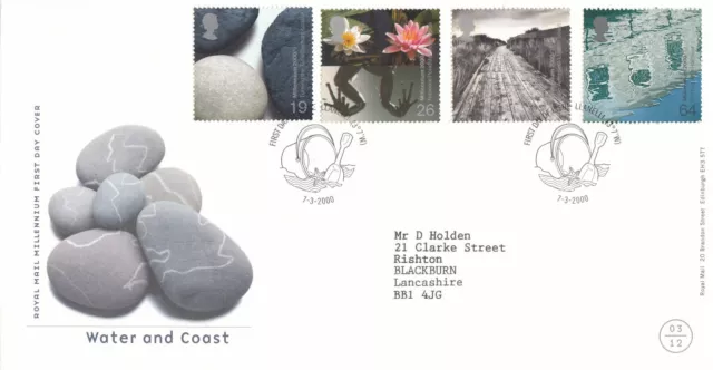 (100211) CLEARANCE GB FDC Water & Coast Llanelli 2000