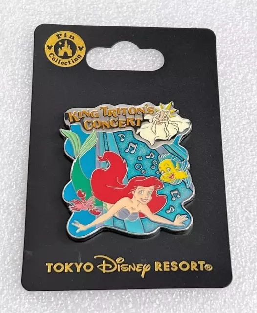 Disney Tokyo Disneyland TDR Attractions Ariel King Triton's Concert Pin