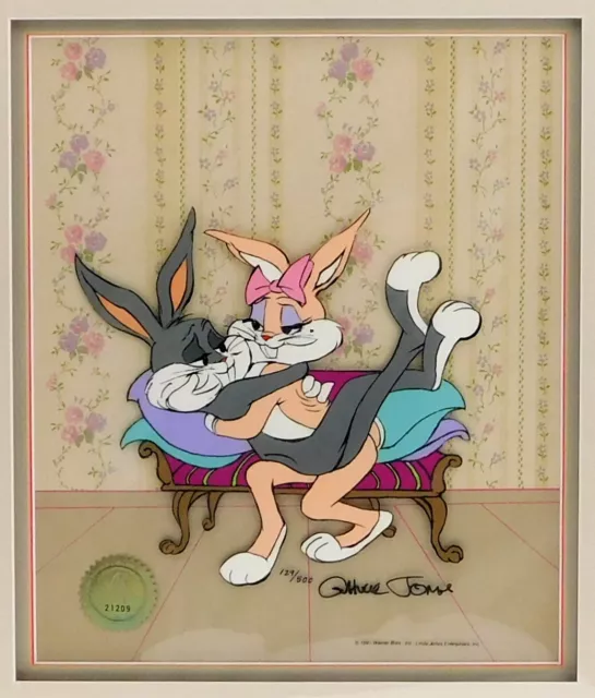 BUGS BUNNY Looney Tunes Chuck Jones Signed Limited Edition Cel Art Cell