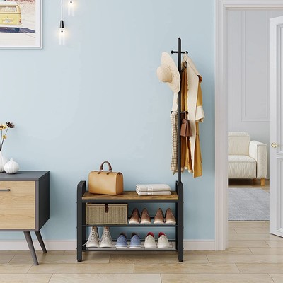 Mobile Porta Scarpe 40X43X30cm Bianco Mensola Organizzatore per Casa EBTOOLS Scarpiera da Ingresso Scarpiera Armadio Portascarpe con Cuscino Ingresso 