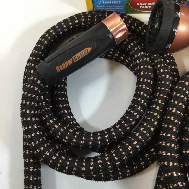 Pocket Hose Black Copper Bullet Expandable Garden Hose 3/4 in x 50 Feet 2