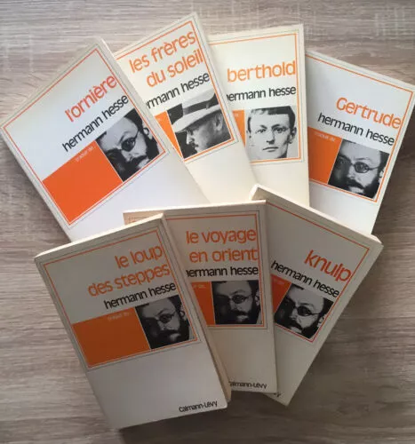 Hermann Hesse / Collection "Traduit de" / Calmann-Lévy / Lot de 7 livres