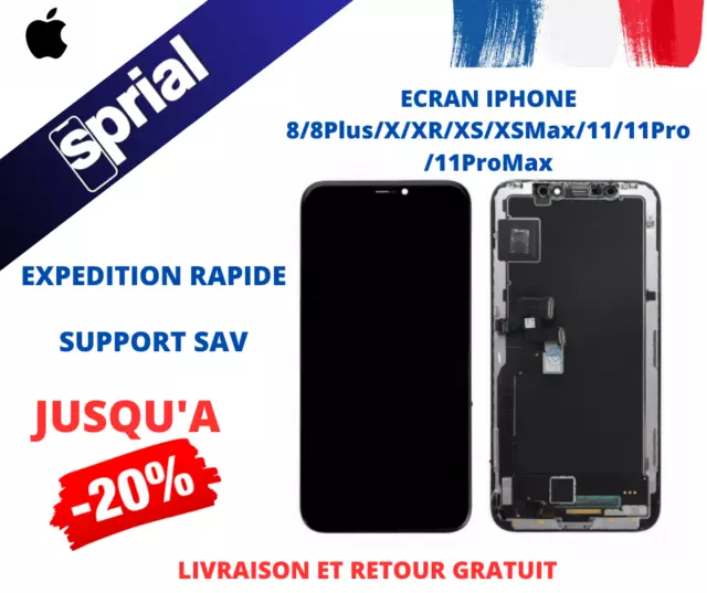 ECRAN LCD COMPATIBLE IPHONE 8/8+/X/XR/XS/XSMAX/11/11PRO/11ProMax