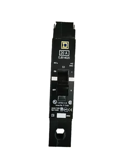 Square D EJB14020 20Amp 1 Pole 100kA Max  New Open Box