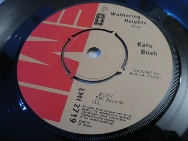 Kate Bush - Wuthering Heights / Kite 7” Vinyl Single Record 1977 EMI UK EX