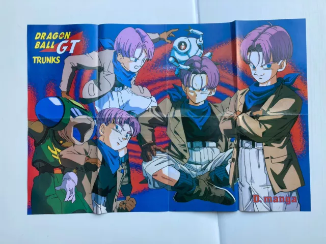 Grand Poster seul Magazine Dragon Ball GT 79/53cm Club Dorothée Z D. Manga n°12